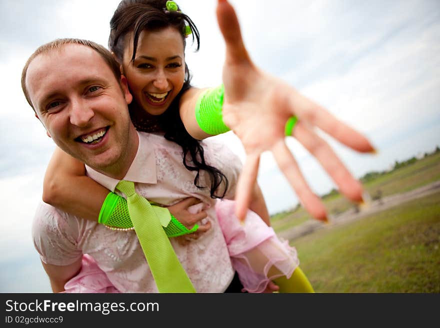 Bride and groom