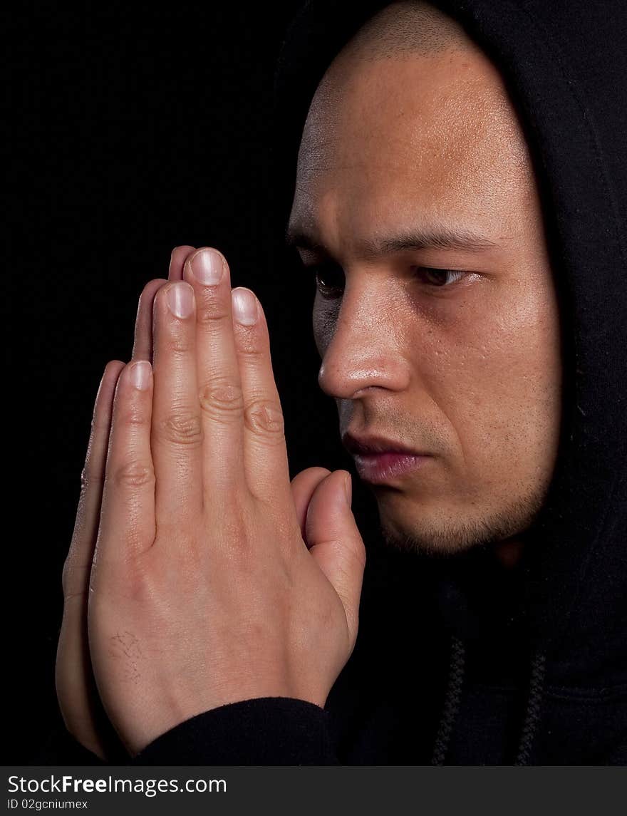 Young Man Praying