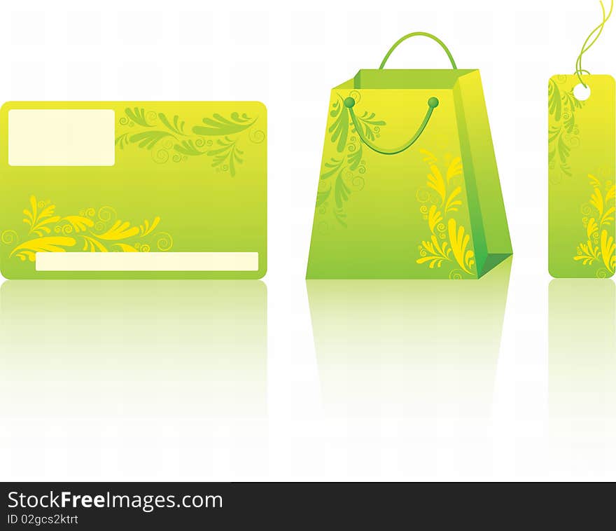 Green shopping set