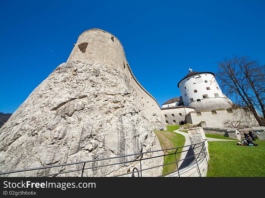 Nearly Spring in a Garden of the Fortress of Kufstein