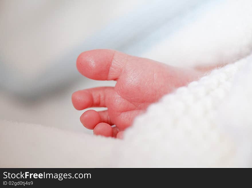 Adorable newborn baby small feet. Adorable newborn baby small feet