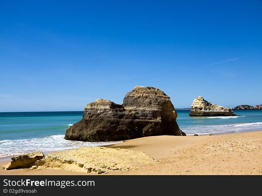 Praia Da Rocha Beach,portugal-algarve