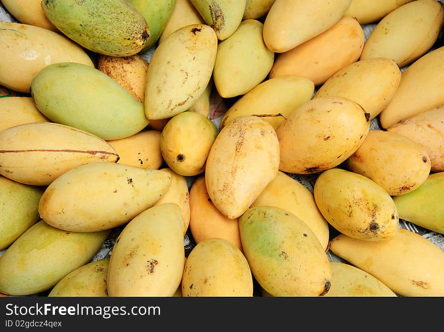 Group of ripe mango from thailand