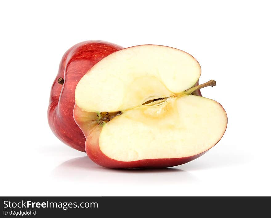 Red appe isolated on a white background. Red appe isolated on a white background