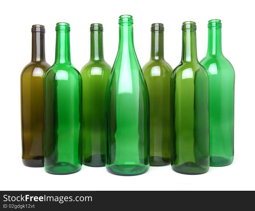 Empty wine bottles