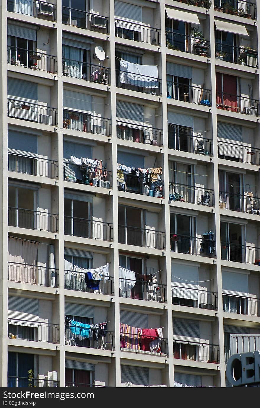 Architectural detail of a modern multi-storey buildings. Architectural detail of a modern multi-storey buildings