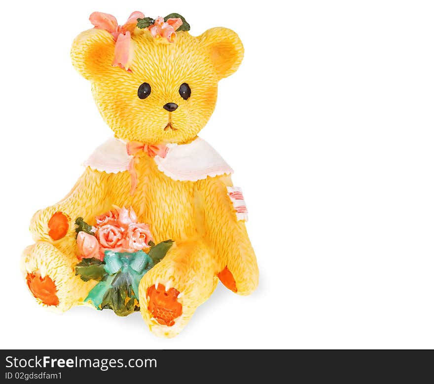 Teddy bear isolated on white background