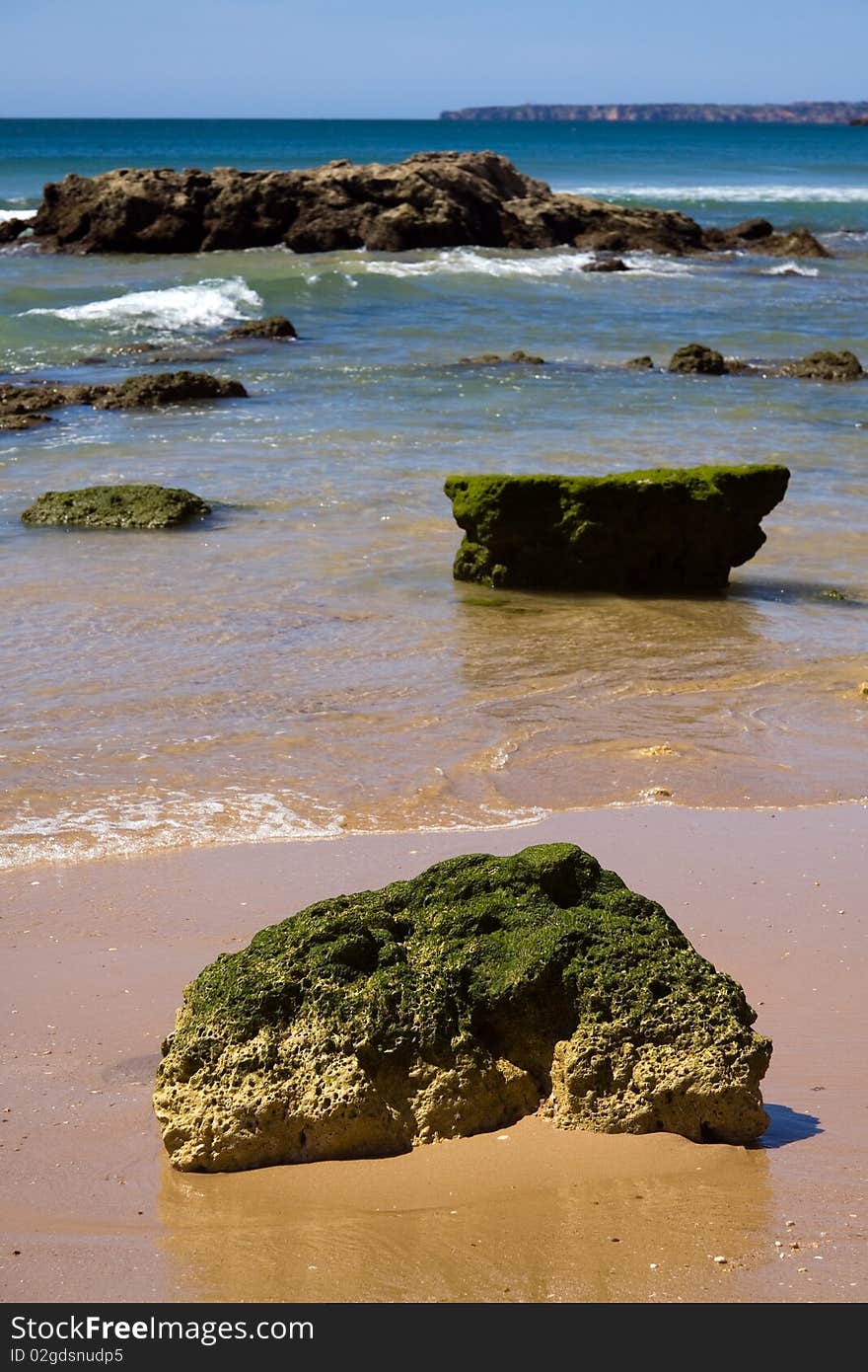 Praia da rocha beach,portugal-algarve