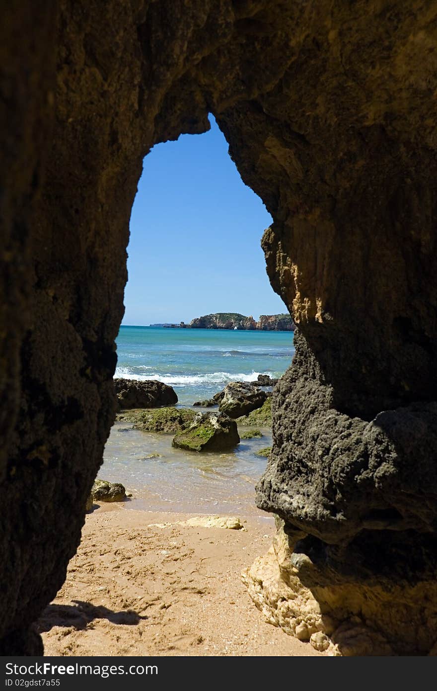 Summer time,praia da rocha beach,portugal-algarve