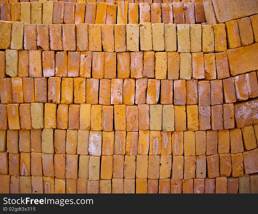 Wall of bricks