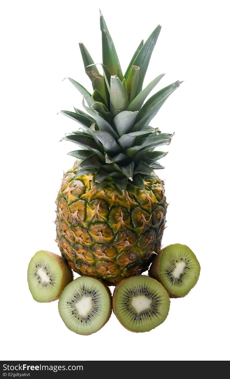 Pineapple And Kiwi Fruit