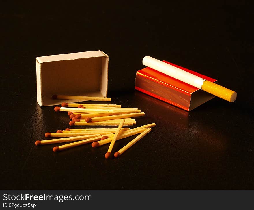 Matches And Cigarette