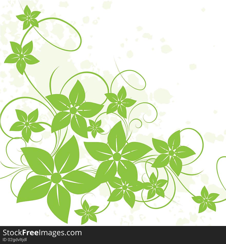 Abstract flowers background with place for your text. Abstract flowers background with place for your text