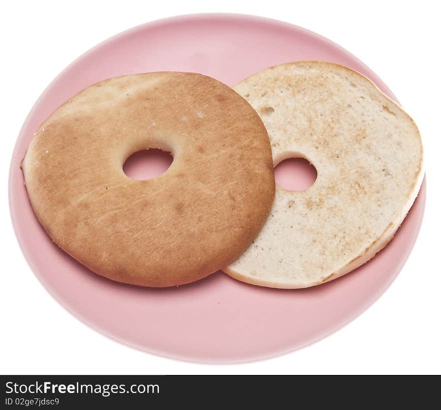 Bagel On A Plate