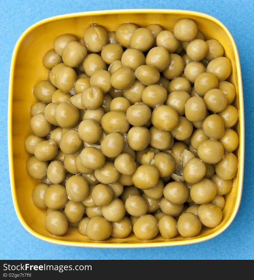 Bowl of Canned Peas