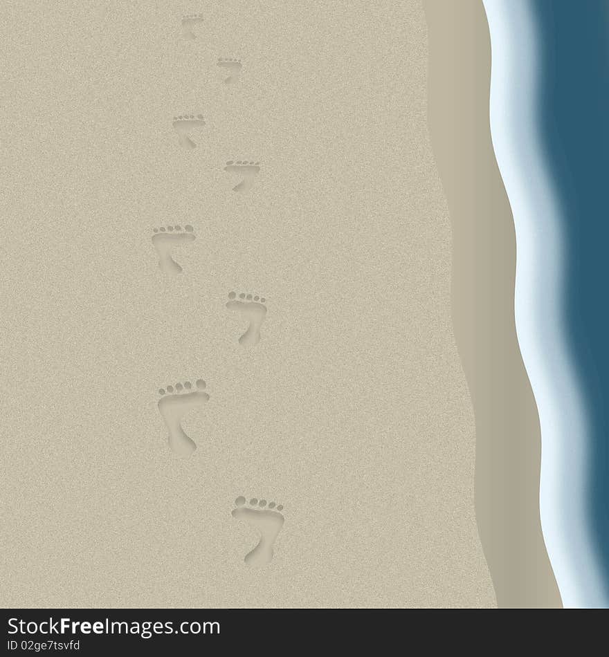 Beach Footprints