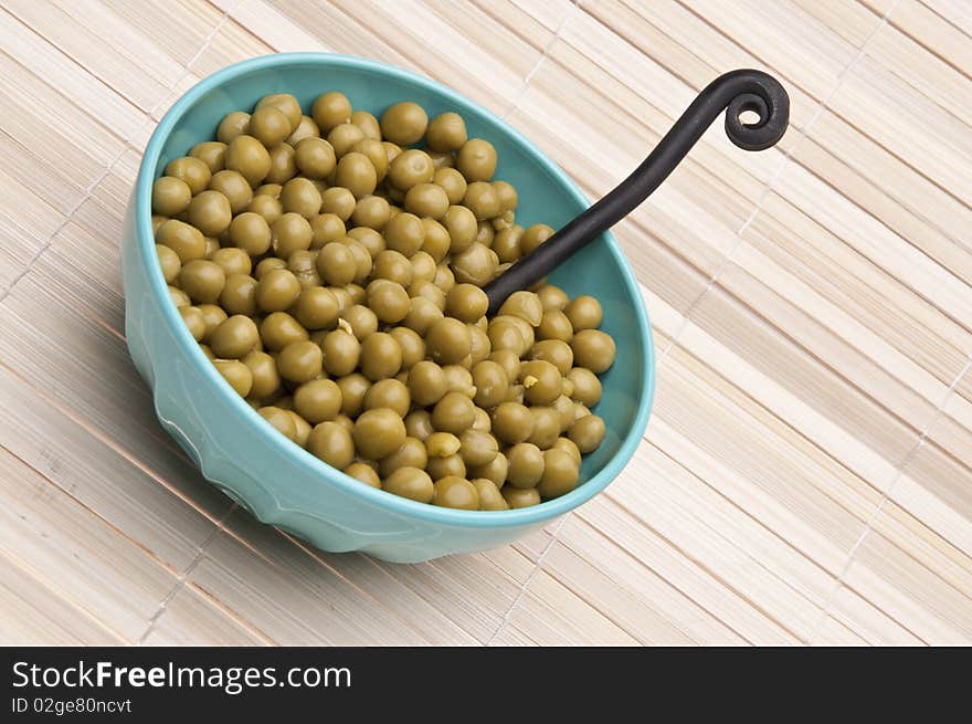 Bowl of Canned Peas