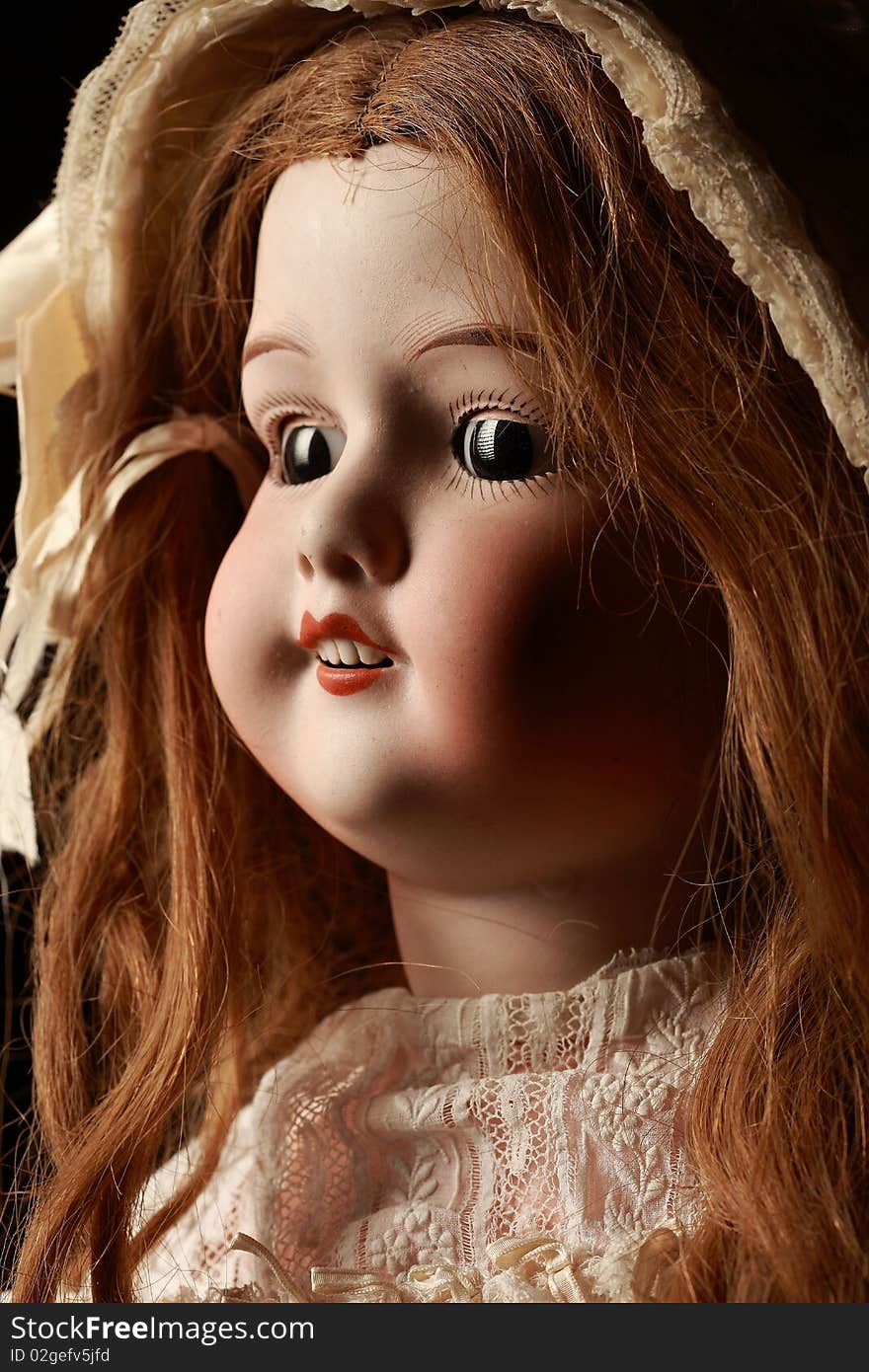 A doll portrait in my studio. A doll portrait in my studio.