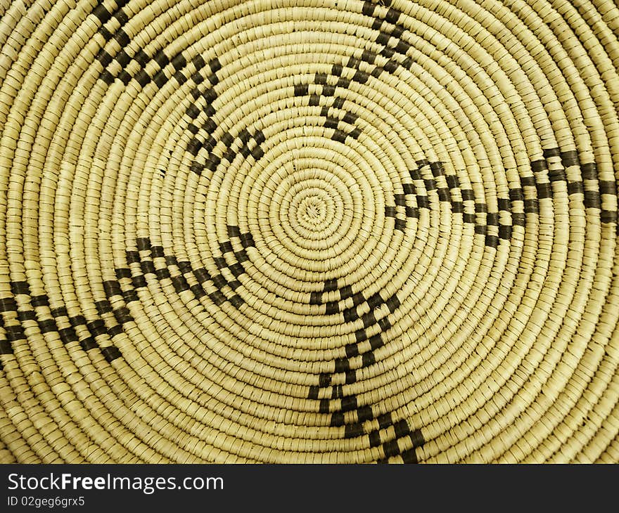 Native American basketwork pattern