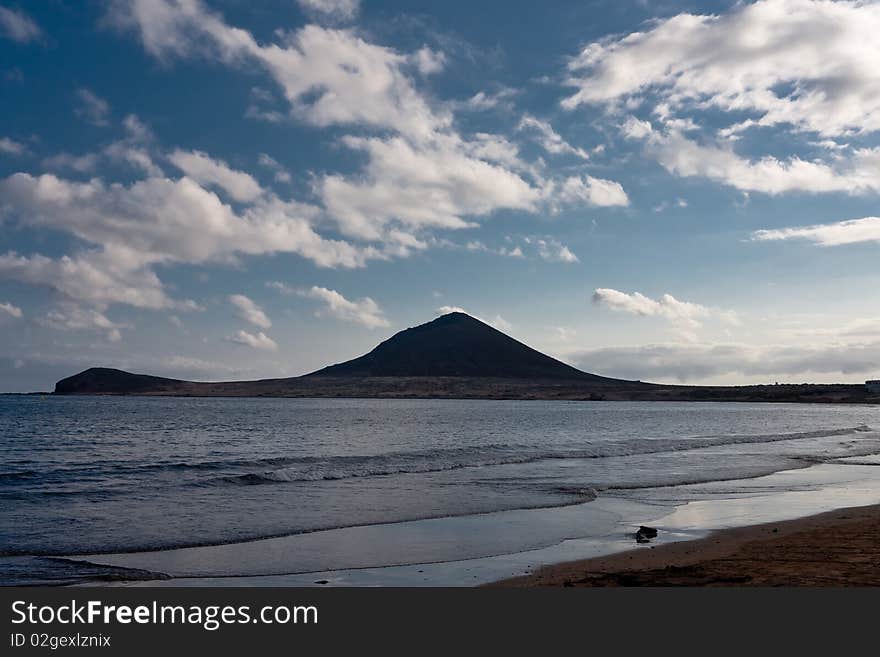 Tenerife volcano in the mid of spring