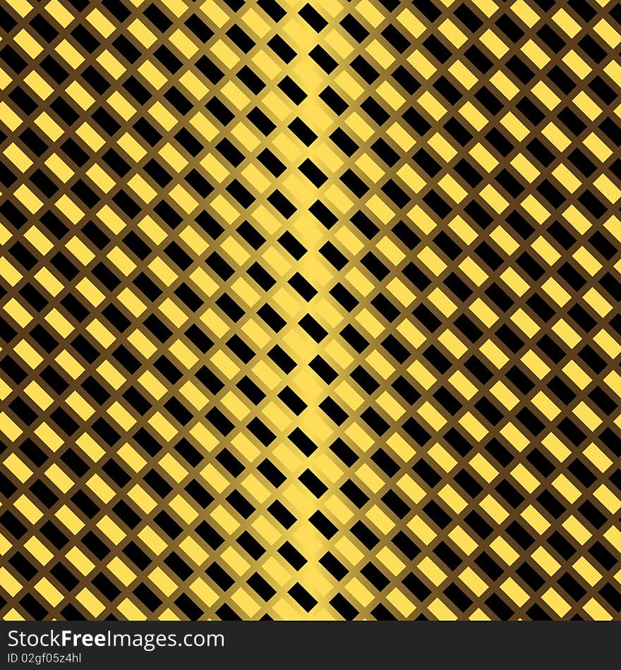 Golden and black diagonal seamless pattern