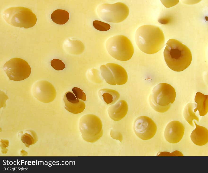 Abstract background: cheese with holes