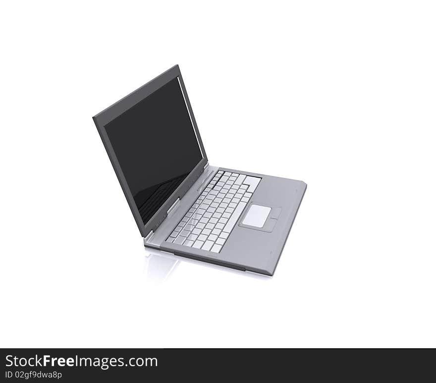 Aluminium Laptop with desktop