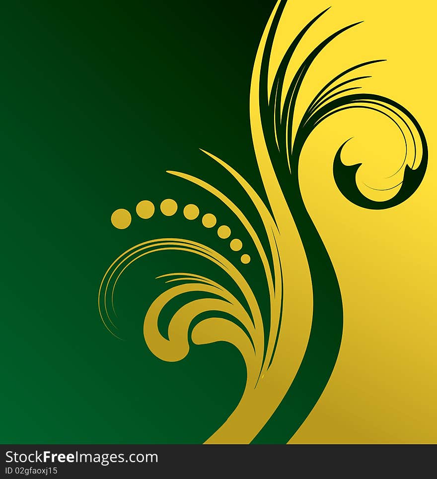 Green_gold_background