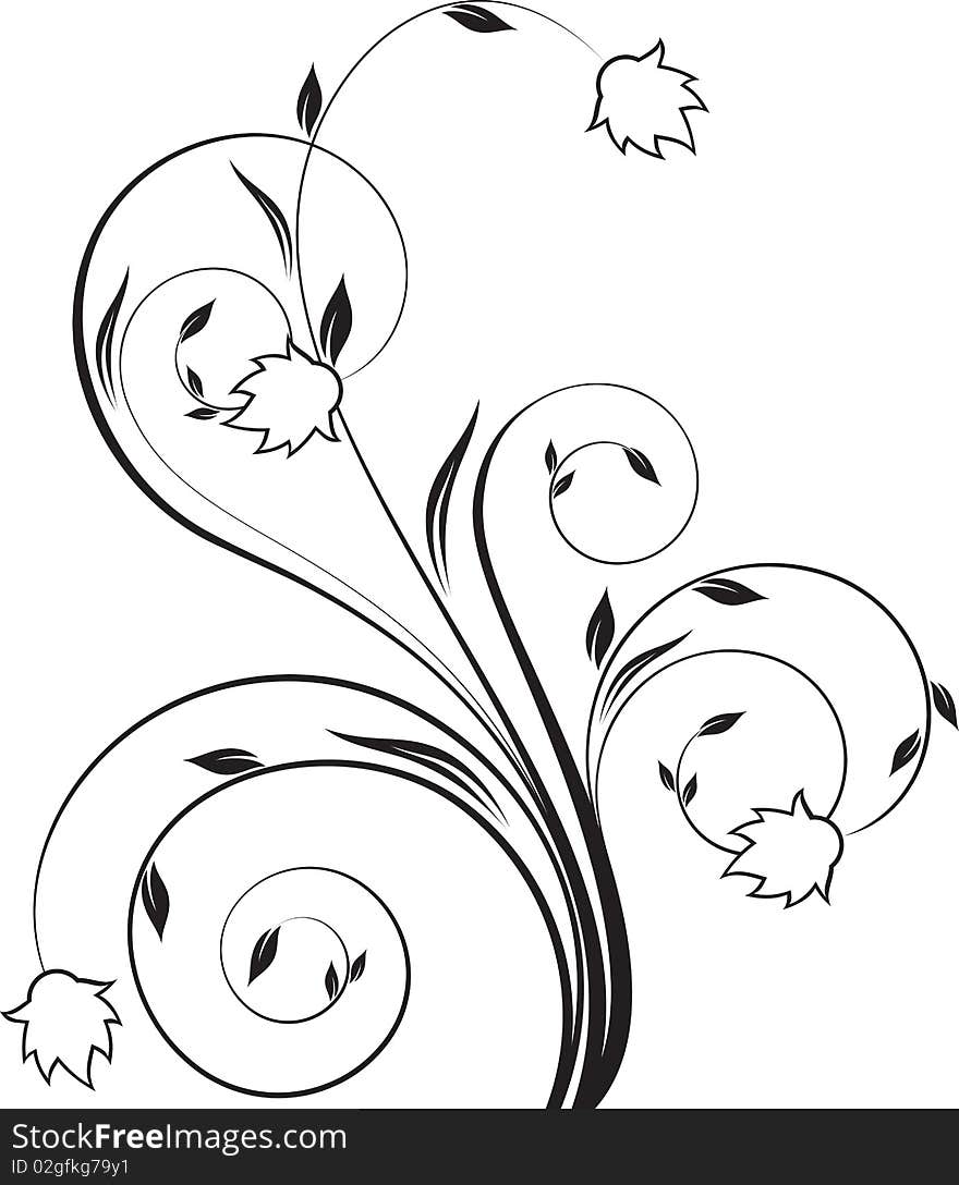 Floral element for design (vector)