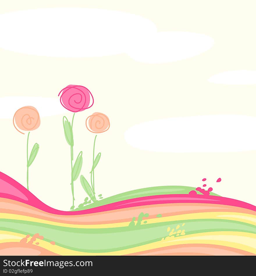 Background for design with abstract forms of different colours. Background for design with abstract forms of different colours