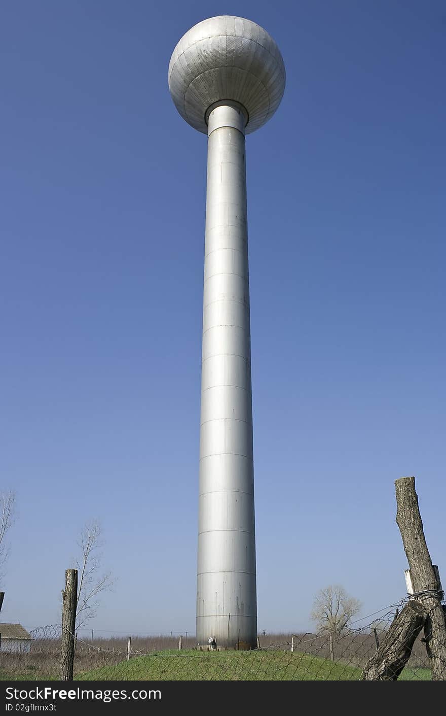 Water tower for small village.