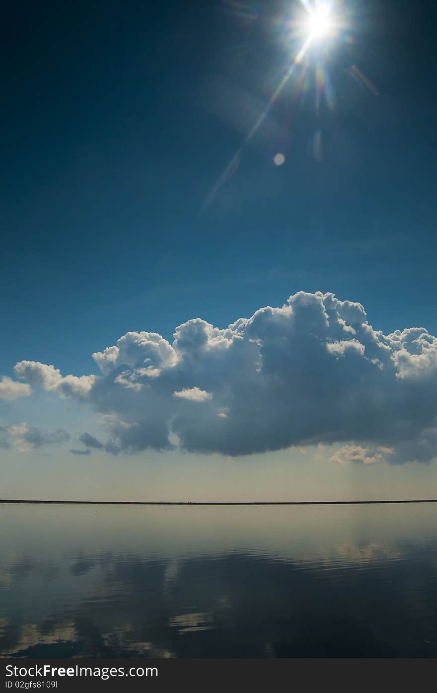 Calm Water with Clouds