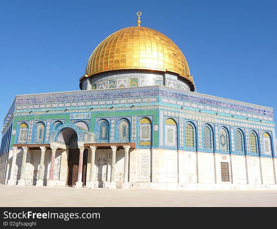 Dome of the Rock in the Temple Mount, Jerusalem, Israel