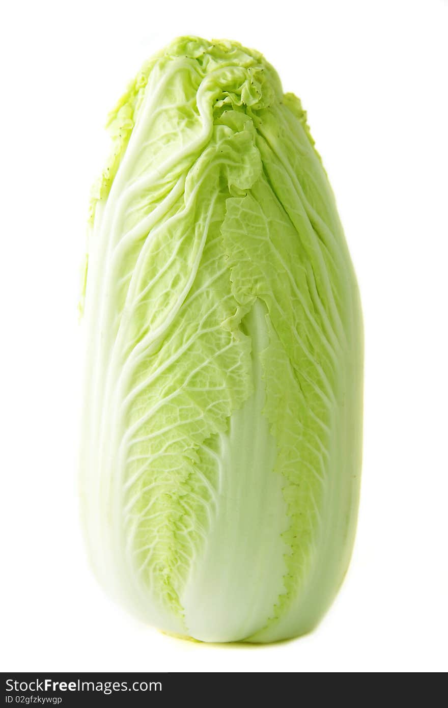 Fresh lettuce on white background