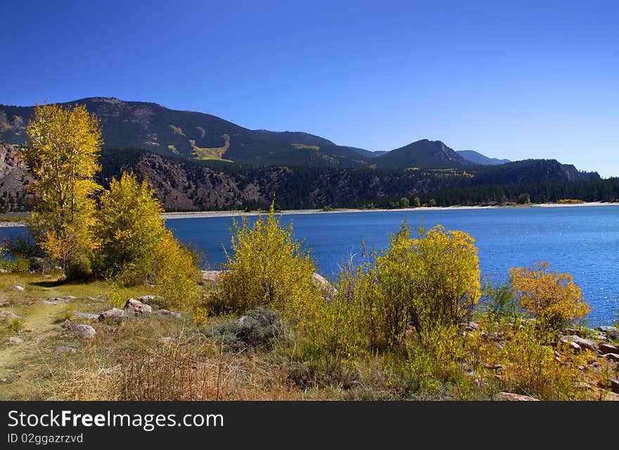 Scenic landscape in South west Colorado in autumn time. Scenic landscape in South west Colorado in autumn time