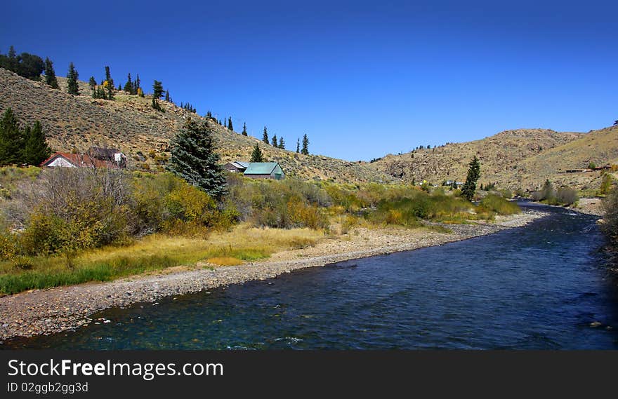 Scenic landscape in South west Colorado in autumn time. Scenic landscape in South west Colorado in autumn time