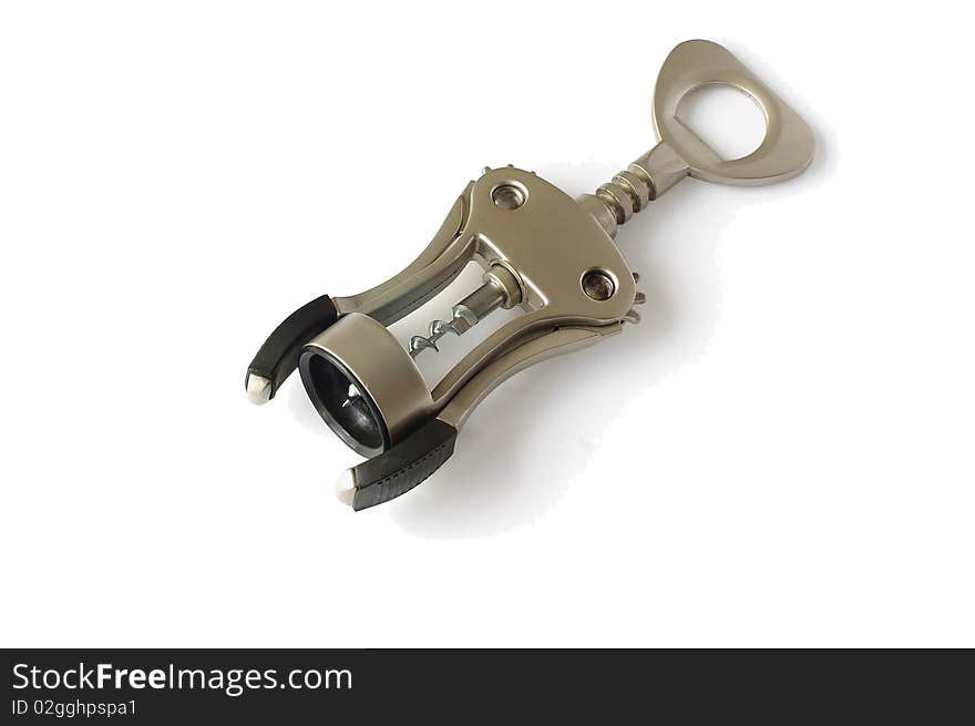 Bottle opener on a white background. Bottle opener on a white background