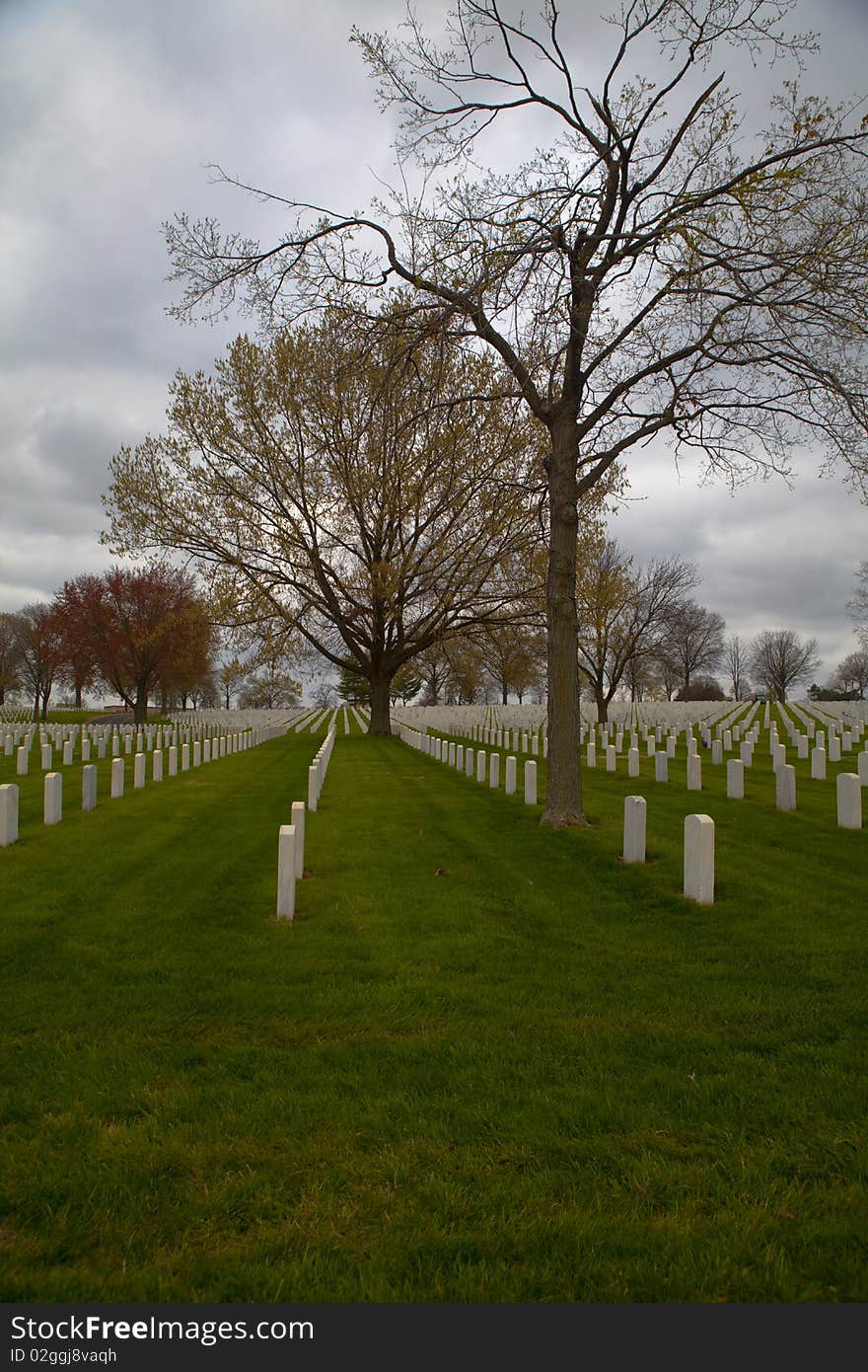 Military cementery in Saint Louis Missoury. Military cementery in Saint Louis Missoury