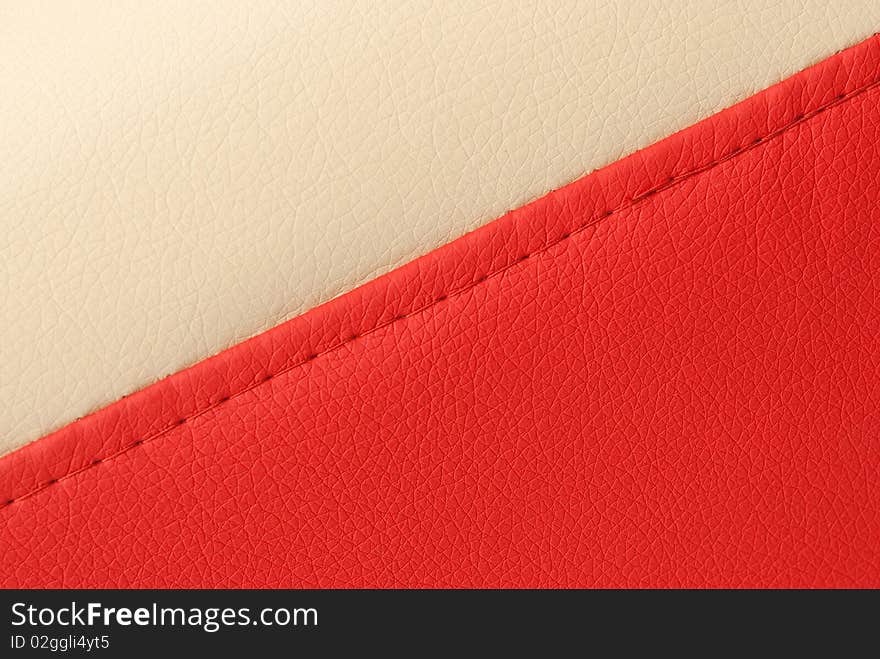 Beige and red leather texture