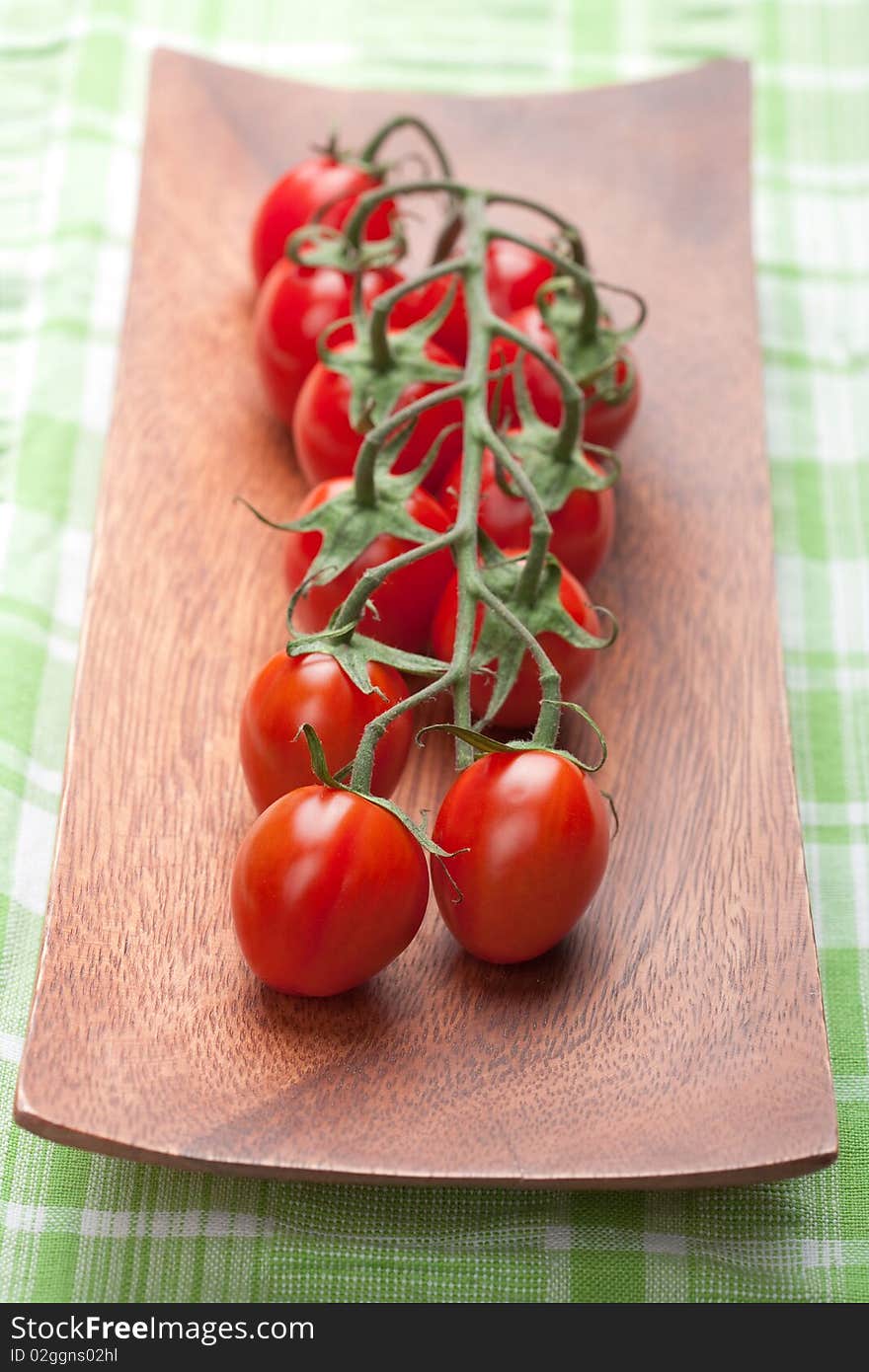 Closeup of fresh ripe tomatoes