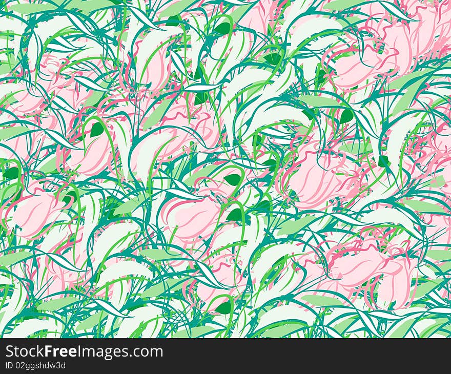 Beautiful floral ornament pattern, illustration. Beautiful floral ornament pattern, illustration