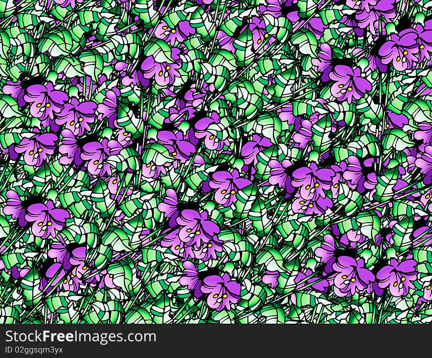 Bright Purple Flowers