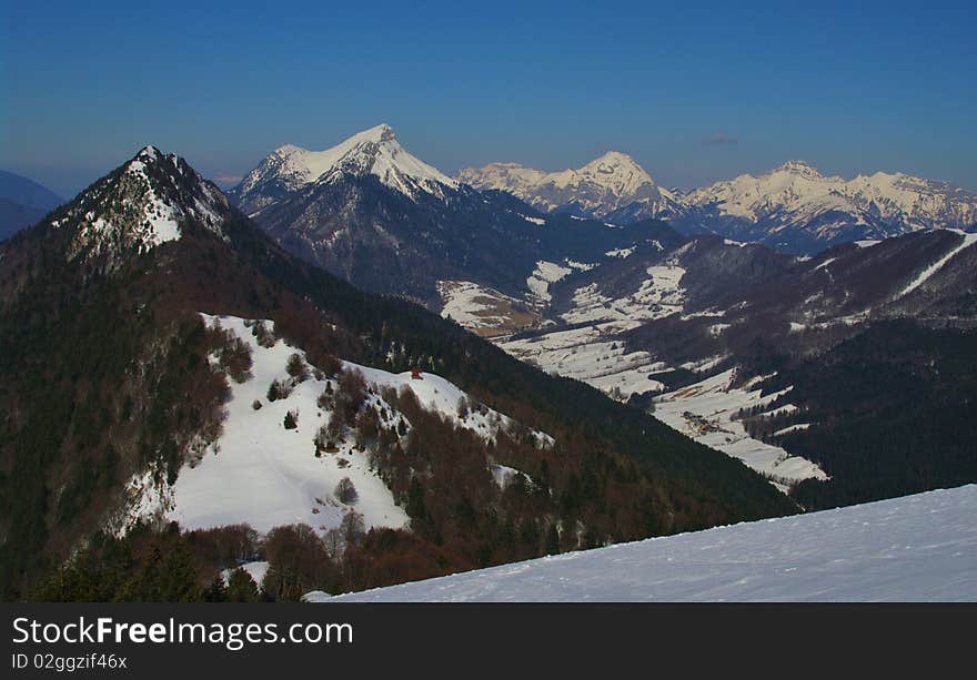 Hiking in french alps