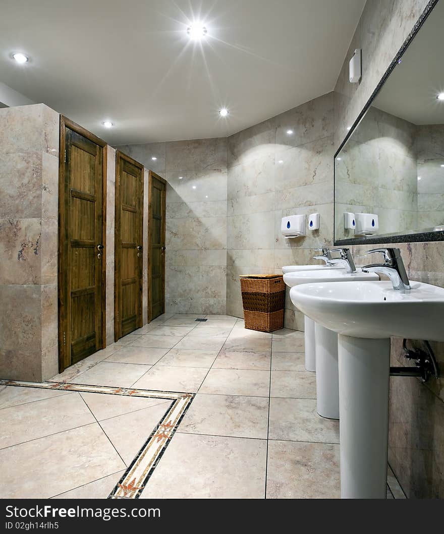 Public Restroom Interior