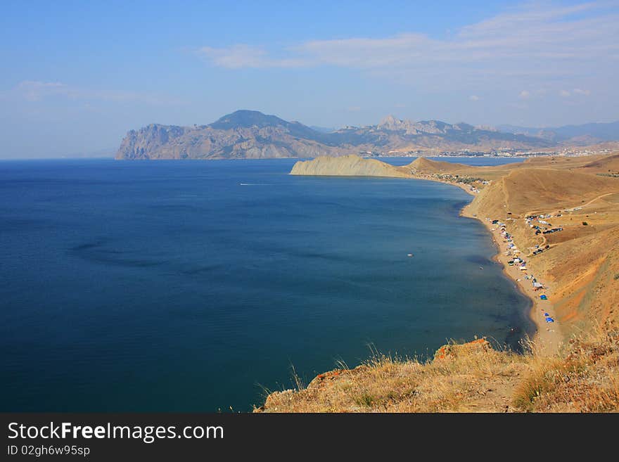 Cimmerian mountains and the sea. Frame 5228