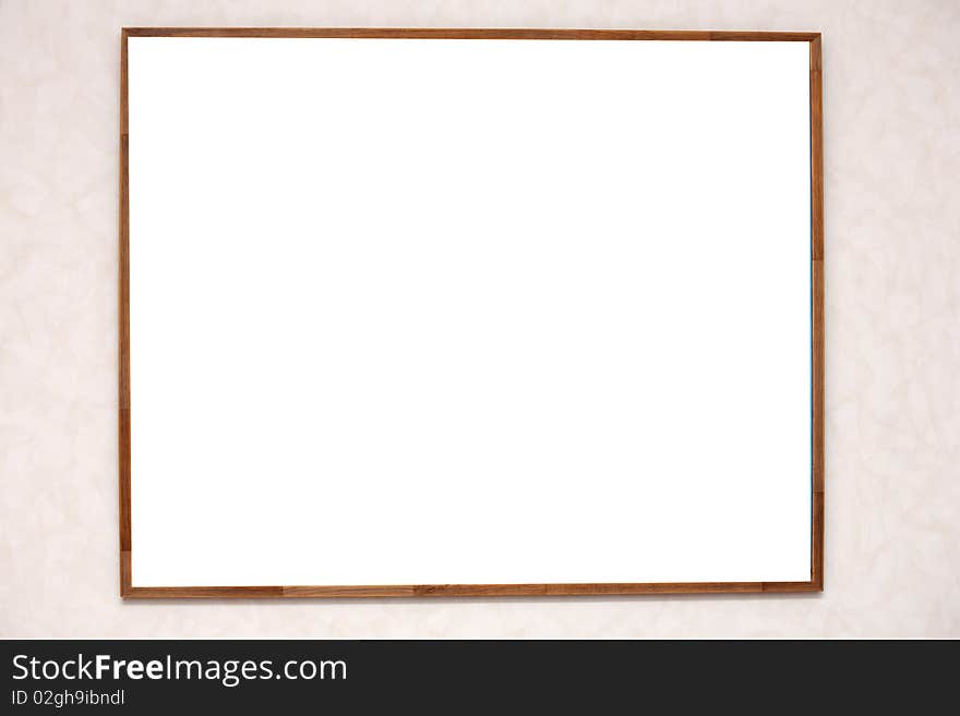 Wooden Frame In Blank