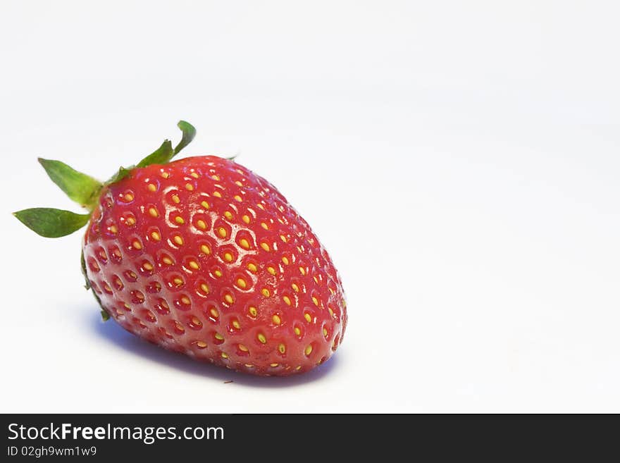 Fresh wild strawberry isolated on white. Fresh wild strawberry isolated on white