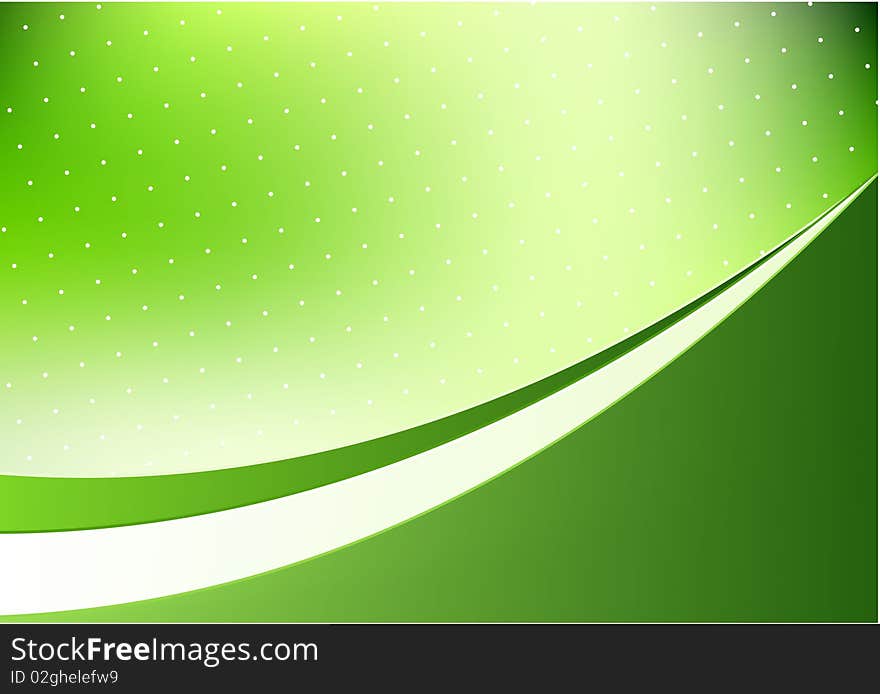 Abstract background with green wave. Abstract background with green wave