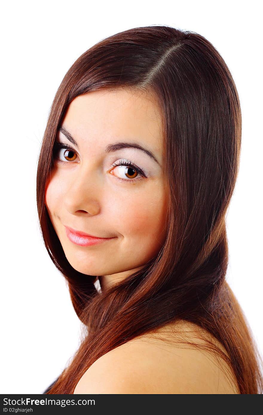 Young woman posing in studio