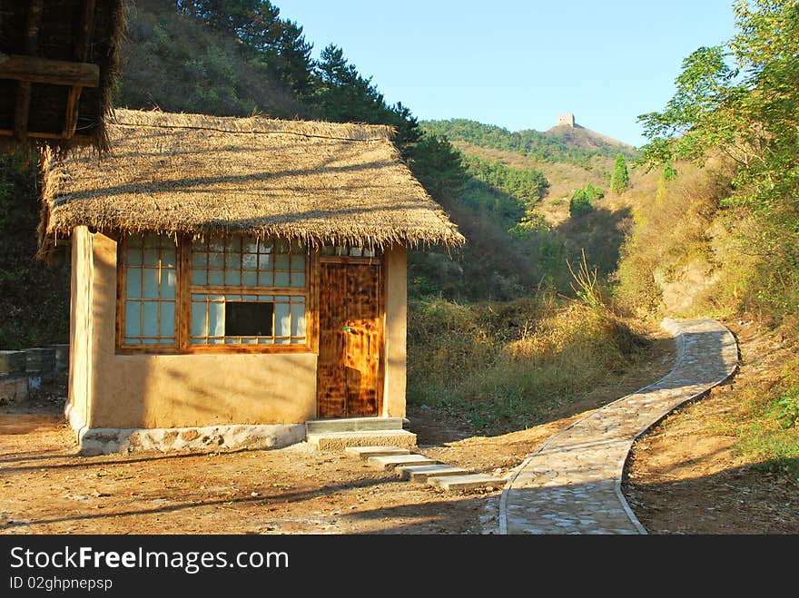 Wooden house in the valley. Embrace the nature. Wooden house in the valley. Embrace the nature.